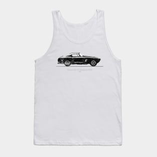 Ferrari 250 GT Berlineta SWB 1961 - Black and White Tank Top